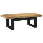 Vidaxl table basse noain pieds en forme de u 120x60x40 cm massif pin