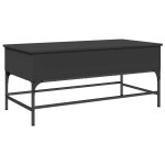 Vidaxl table basse noir 100x50x45 cm bois d'ingénierie et métal Vidaxl table basse noir 100x50x45 cm bois d'ingénierie et métal