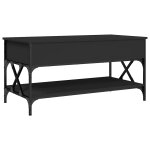 Vidaxl table basse noir 100x50x50 cm bois d'ingénierie et métal Vidaxl table basse noir 100x50x50 cm bois d'ingénierie et métal