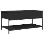 Vidaxl table basse noir 100x50x50 cm bois d'ingénierie et métal Vidaxl table basse noir 100x50x50 cm bois d'ingénierie et métal