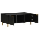 Vidaxl table basse noir 100x54x40 cm bois d'ing�nierie