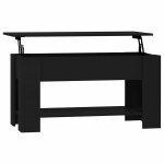 Vidaxl table basse noir 101x49x52 cm bois d'ing�nierie