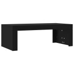 Vidaxl table basse noir 102x50x36 cm bois d'ing�nierie