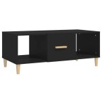 Vidaxl table basse noir 102x50x40 cm bois d'ing�nierie