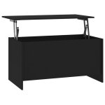 Vidaxl table basse noir 102x55, 5x52, 5 cm bois d'ingénierie Vidaxl table basse noir 102x55, 5x52, 5 cm bois d'ingénierie