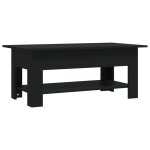 Vidaxl table basse noir 102x55x42 cm bois d'ingénierie Vidaxl table basse noir 102x55x42 cm bois d'ingénierie