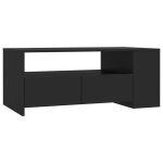 Vidaxl table basse noir 102x55x42 cm bois d'ingénierie Vidaxl table basse noir 102x55x42 cm bois d'ingénierie