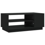 Vidaxl table basse noir 102x55x43 cm bois d'ing�nierie