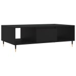 Vidaxl table basse noir 104x60x35 cm bois d'ingénierie Vidaxl table basse noir 104x60x35 cm bois d'ingénierie
