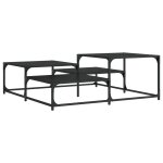 Vidaxl table basse noir 107x107x40 cm bois d'ingénierie Vidaxl table basse noir 107x107x40 cm bois d'ingénierie
