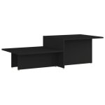 Vidaxl table basse noir 111, 5x50x33 cm bois d'ingénierie Vidaxl table basse noir 111, 5x50x33 cm bois d'ingénierie