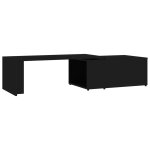 Vidaxl table basse noir 150x50x35 cm bois d'ing�nierie