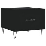 Vidaxl table basse noir 50x50x40 cm bois d'ingénierie Vidaxl table basse noir 50x50x40 cm bois d'ingénierie