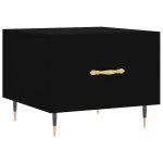 Vidaxl table basse noir 50x50x40 cm bois d'ing�nierie
