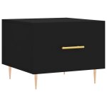 Vidaxl table basse noir 50x50x40 cm bois d'ing�nierie