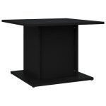 Vidaxl table basse noir 55, 5x55, 5x40 cm bois d'ing�nierie