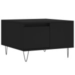 Vidaxl table basse noir 55x55x36, 5 cm bois d'ingénierie Vidaxl table basse noir 55x55x36, 5 cm bois d'ingénierie