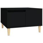 Vidaxl table basse noir 55x55x36, 5 cm bois d'ingénierie Vidaxl table basse noir 55x55x36, 5 cm bois d'ingénierie