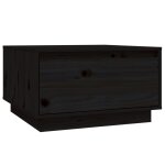 Vidaxl table basse noir 55x56x32 cm bois massif de pin