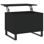 Vidaxl table basse noir 60x44, 5x45 cm bois d'ingénierie Vidaxl table basse noir 60x44, 5x45 cm bois d'ingénierie