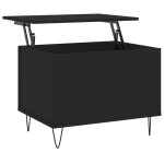 Vidaxl table basse noir 60x44, 5x45 cm bois d'ingénierie Vidaxl table basse noir 60x44, 5x45 cm bois d'ingénierie