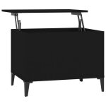Vidaxl table basse noir 60x44, 5x45 cm bois d'ingnierie