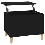 Vidaxl table basse noir 60x44, 5x45 cm bois d'ing�nierie