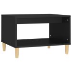 Vidaxl table basse noir 60x50x40 cm bois d'ing�nierie