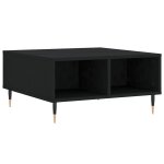 Vidaxl table basse noir 60x60x30 cm bois d'ingnierie