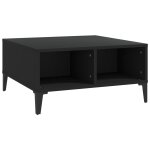 Vidaxl table basse noir 60x60x30 cm bois d'ingnierie