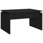 Vidaxl table basse noir 68x50x38 cm bois d'ing�nierie