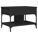 Vidaxl table basse noir 70x50x50 cm bois d'ingénierie et métal Vidaxl table basse noir 70x50x50 cm bois d'ingénierie et métal