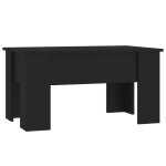 Vidaxl table basse noir 79x49x41 cm bois d'ing�nierie