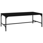 Vidaxl table basse noir 80x50x35 cm bois d'ingnierie