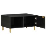 Vidaxl table basse noir 80x50x40 cm bois d'ing�nierie