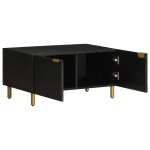 Vidaxl table basse noir 80x50x40 cm bois d'ing�nierie