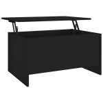 Vidaxl table basse noir 80x55, 5x41, 5 cm bois d'ing�nierie