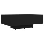 Vidaxl table basse noir 85x55x31 cm bois d'ing�nierie