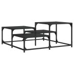 Vidaxl table basse noir 87, 5x87, 5x40 cm bois d'ingénierie Vidaxl table basse noir 87, 5x87, 5x40 cm bois d'ingénierie