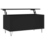 Vidaxl table basse noir 90x44, 5x45 cm bois d'ingénierie Vidaxl table basse noir 90x44, 5x45 cm bois d'ingénierie