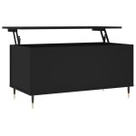 Vidaxl table basse noir 90x44, 5x45 cm bois d'ing�nierie