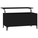 Vidaxl table basse noir 90x44, 5x45 cm bois d'ingnierie