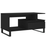 Vidaxl table basse noir 90x49x45 cm bois d'ingénierie Vidaxl table basse noir 90x49x45 cm bois d'ingénierie
