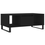 Vidaxl table basse noir 90x50x36, 5 cm bois d'ing�nierie