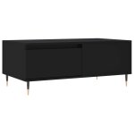 Vidaxl table basse noir 90x50x36, 5 cm bois d'ingénierie Vidaxl table basse noir 90x50x36, 5 cm bois d'ingénierie