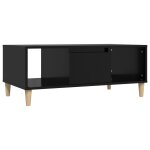 Vidaxl table basse noir 90x50x36, 5 cm bois d'ingnierie