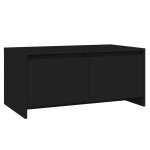 Vidaxl table basse noir 90x50x41, 5 cm bois d'ingénierie Vidaxl table basse noir 90x50x41, 5 cm bois d'ingénierie