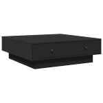 Vidaxl table basse noir 90x90x28 cm agglom�r�