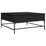 Vidaxl table basse noir 95x95x45 cm bois d'ingénierie et métal Vidaxl table basse noir 95x95x45 cm bois d'ingénierie et métal