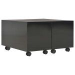 Vidaxl table basse noir brillant 60x60x35 cm bois d'ing�nierie